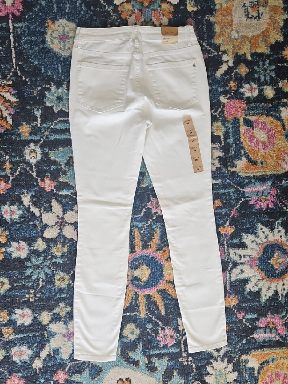 RACHEL By Rachel Roy Denim White Mid-Rise Skinny Icon Jeans Size 28 - Picture 7 of 8